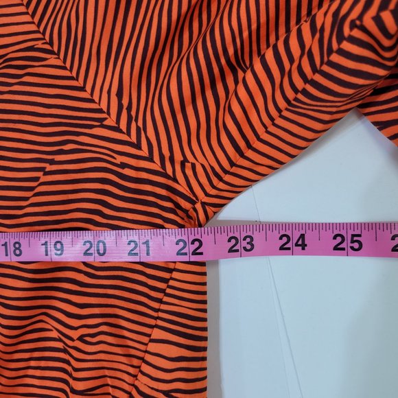 Adidas Men's Wind Breaker Striped Orange/Black - Size Large - Picture 5 of 7